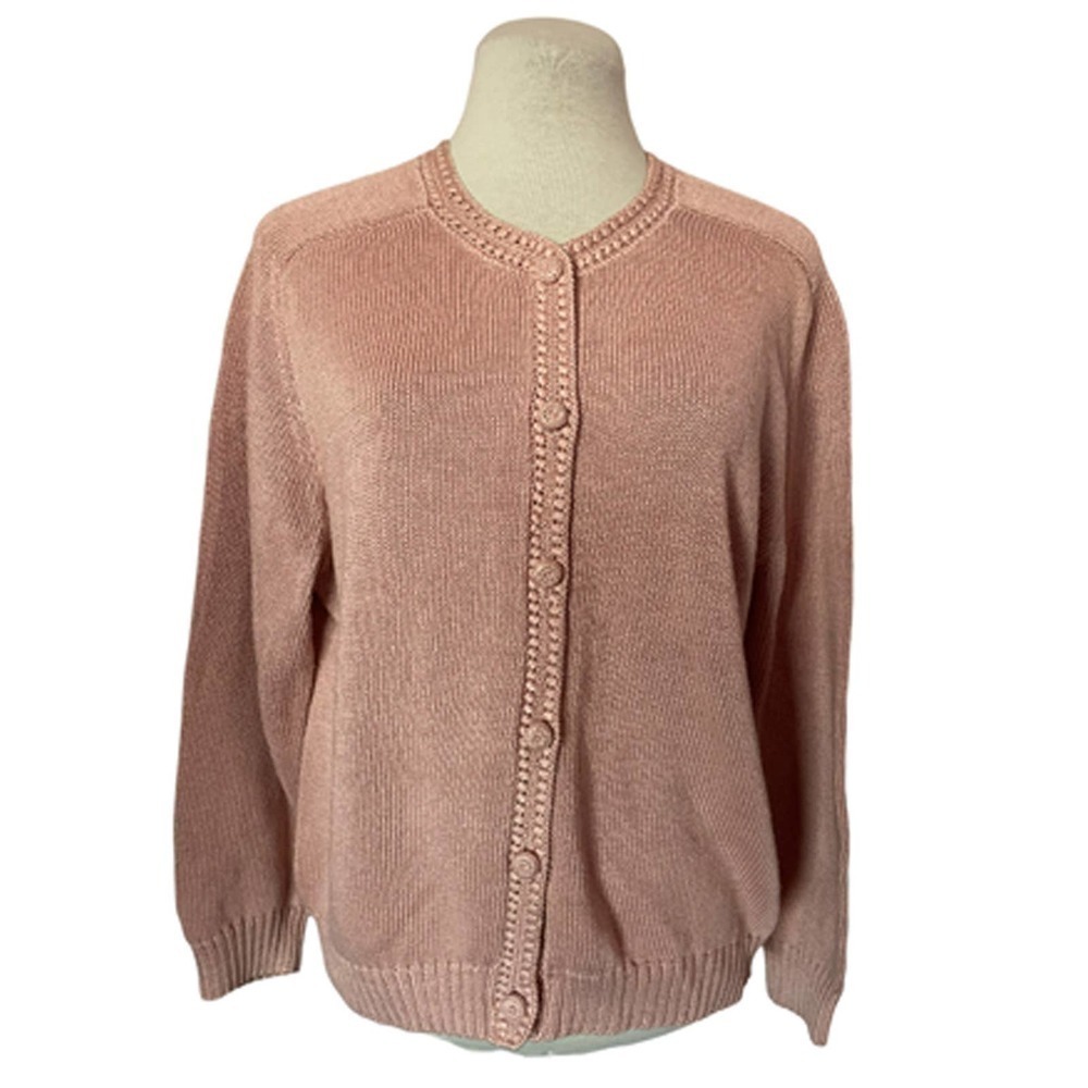 MON Repos Vintage Cardigan Pink Sweater Women's Size S